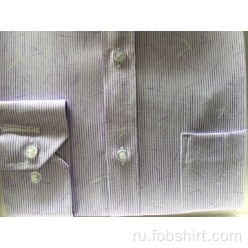 Рубашка бизнес-класса, окрашенная пряжей Hign Class